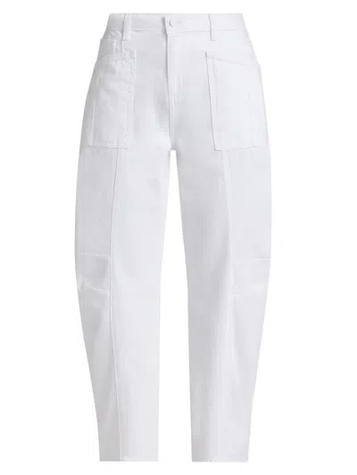 L'agence Women's Cody High-rise Rodeo Jeans In White
