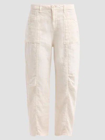 L'agence Women's Cody Rodeo Linen High-rise Barrel Pants In Neutral