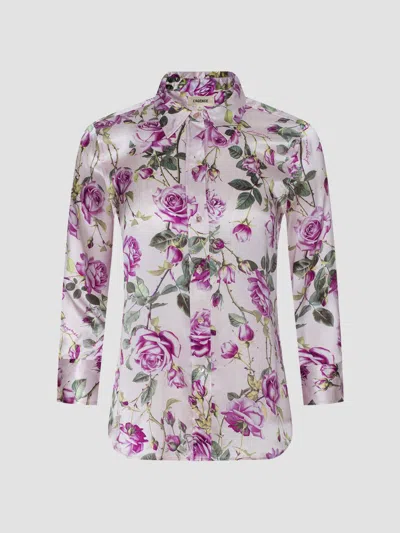 L'agence Women's Dani Floral Silk Blouse In Multi