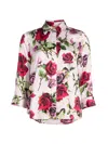 L'agence Dani Silk Blouse In Multi