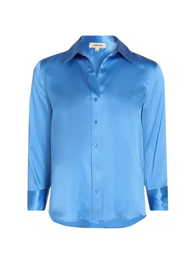 L'AGENCE WOMEN'S DANI THREE-QUARTER SLEEVE SILK SHIRT