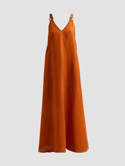 L'agence Women's Didi O-ring Strap Maxi Dress In Red