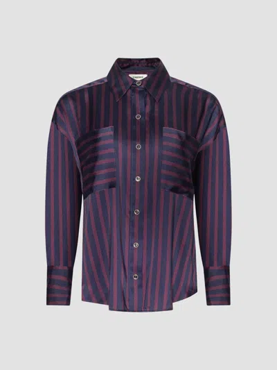 L'agence Women's Eliora Relaxed Blouse In Purple