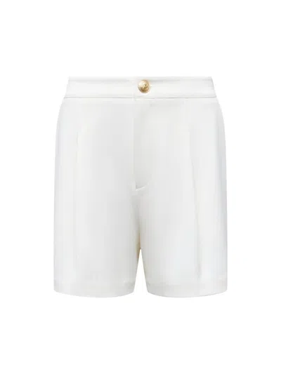 L'agence Women's Elise Cotton Bermuda Shorts In White