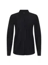 L'agence Ellery Crystal Poplin Shirt In Black