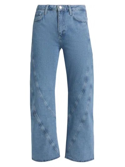 L'agence Women's Frasier Ultra High-rise Barrel-leg Crop Jeans In Grantly