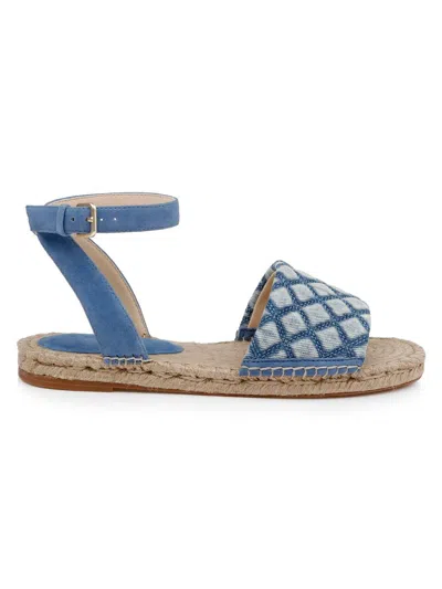L'agence Women's Grece Denim Espadrilles In Blue