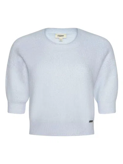 L'agence Women's Guinevere Crop Sweater In Blue