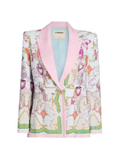 L'agence Gweny Single-breasted Relaxed-fit Blazer In White