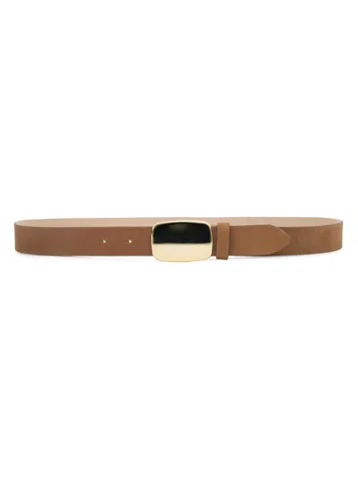L'agence Hennie Sleek Leather Belt In Purple