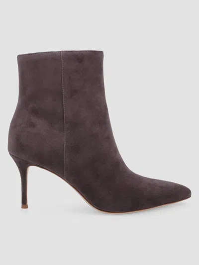 L'agence Women's Houston 75mm Suede Stiletto Booties In Brown