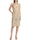 L'agence Women's Idy Paisley Stretch Cotton Sheath Dress In Multi