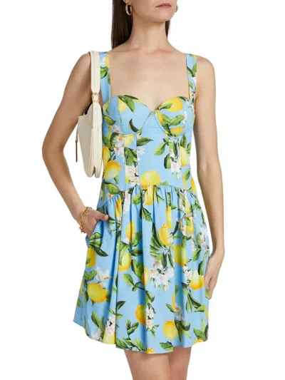 L'AGENCE WOMEN'S JAI FLORAL COTTON-BLEND MINIDRESS