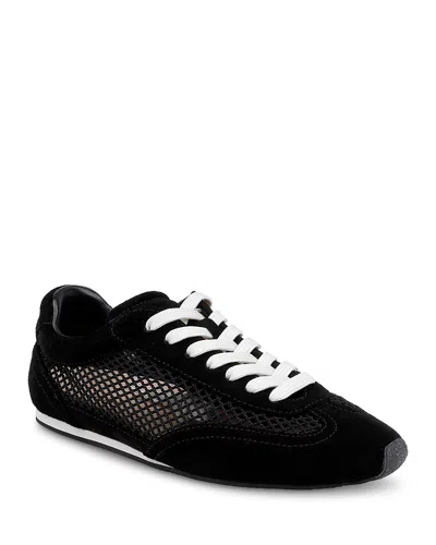 L'agence Jarah Mixed Media Sneaker In Animal Print