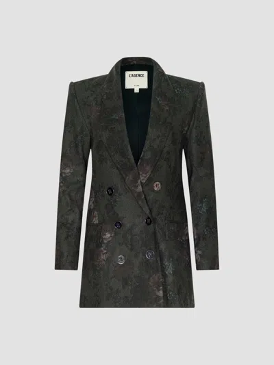 L'agence Women's Jayda Relaxed Double-breasted Blazer In Black