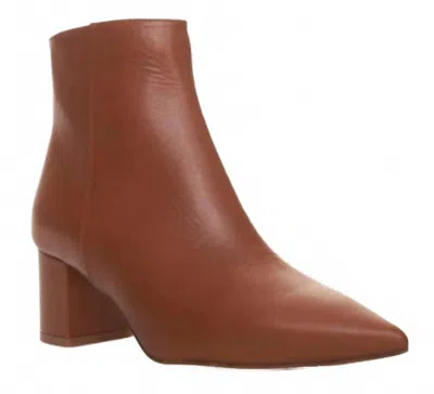 L'agence Women's Jeanne Pointed Toe Genuine Leather Boot In Luggage Brown In Multi