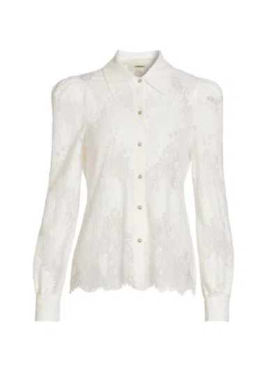 L'agence Jenica Lace Blouse In Ivory In White