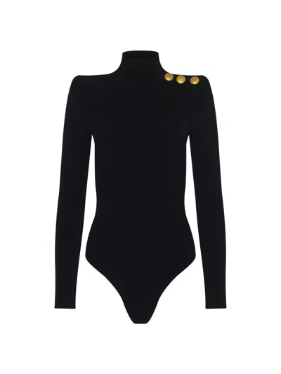 L'agence Women's Jennis Mock Turtleneck Bodysuit In Multi