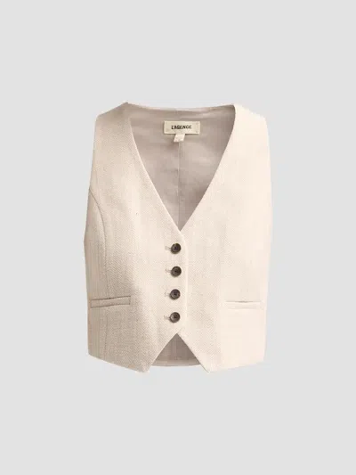 L'agence Women's Jianna Short Vest In Cappuccino