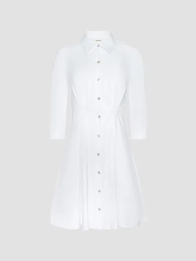 L'agence Women's Journi Pintuck Minidress In White