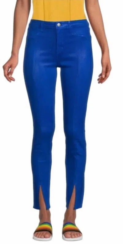 L'agence Women's Jyothi High-rise Denim Jean In Electric Blue Coated