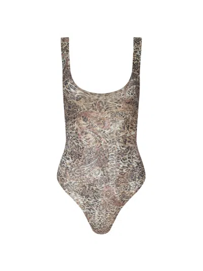 L'agence Women's Kalea Leopard-print Bodysuit In Multi