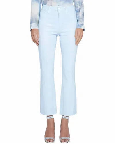 L'agence Women's Kendra High Rise Crop Flare Jean In Ice Water Coated In Blue