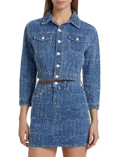 L'agence Women's Koda Crop Denim Jacket