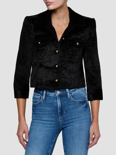 L'agence Women's Kumi Crop Jacket In Black