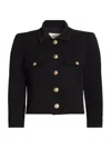L'agence Women's Kumi Twill Crop Jacket In Blue