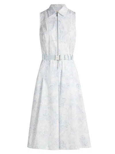 L'agence Women's Kylo Belted Midi-shirtdress In White