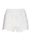 L'agence Laina Pull On Eyelet Shorts Ivory In White