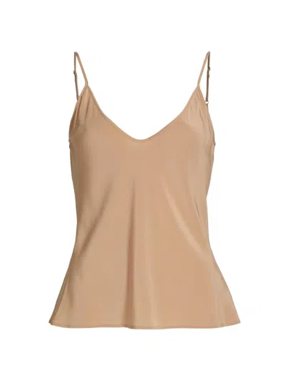 L'agence Women's Lexi Silk Camisole Top In Brown