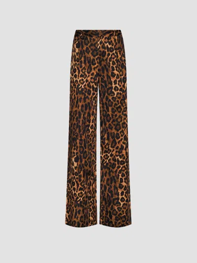 L'agence Women's Livvy Leopard-print Pants In Tan Multi