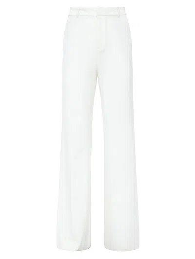 L'agence Women's Livvy Stretch Straight-leg Trousers In White