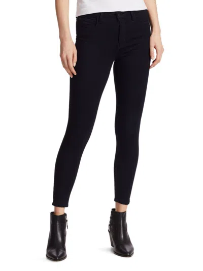 L'agence Women's Margot High Rise Ankle Skinny Jeans In Black