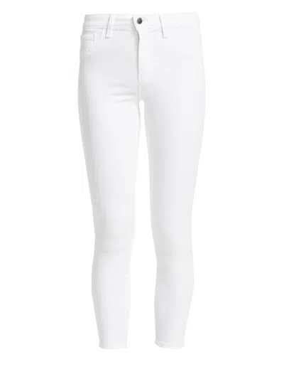 L'agence Women's Margot High-rise Ankle Skinny Jeans In White