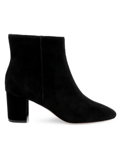 L'agence Women's Melanie 65mm Suede Ankle Booties In Black
