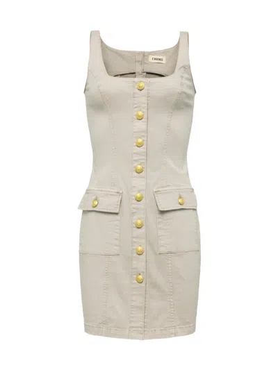 L'agence Women's Midy Button-front Minidress In Neutral
