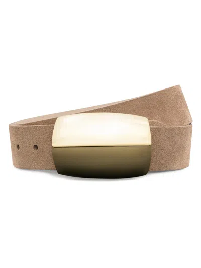L'agence Women's Milou Suede Belt In Brown
