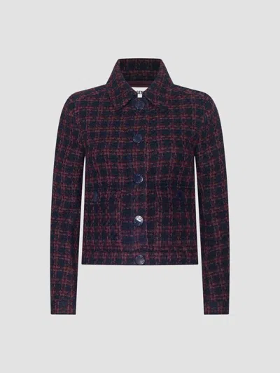 L'agence Women's Nyx Tweed Crop Jacket In Multi