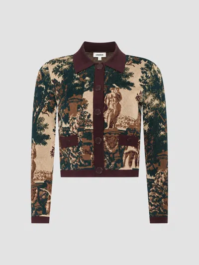 L'agence Women's Osiris Jacquard Cardigan In Multi Scenic Tapestry