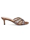 L'agence Padua Slide Sandal In Animal Print