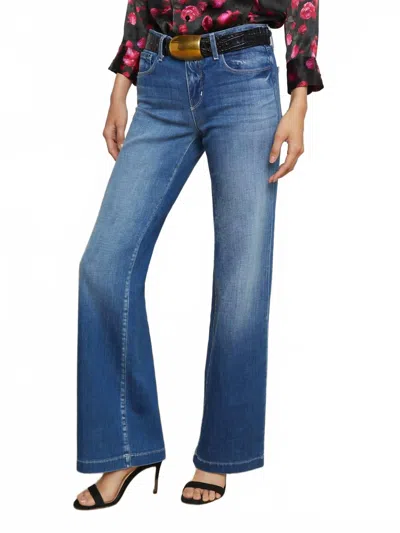 L'agence Women's Palermo Joanne Low Rise Jeans In Blue