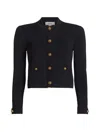 L'agence Patsy Cropped Cardigan In Black