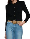 L'agence Patsy Cropped-cardigan In Black