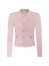 L'agence Patsy Cropped Cardigan In Pink