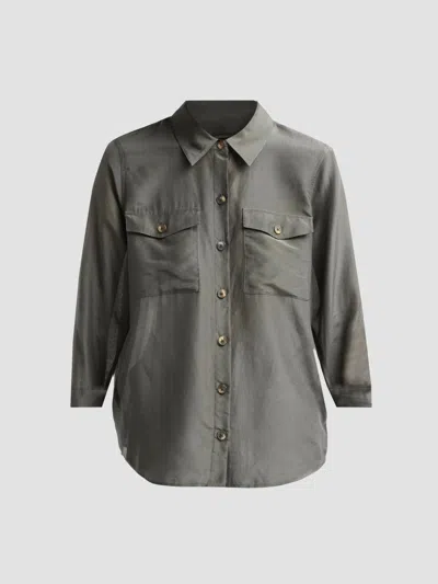 L'agence Women's Pearson Military Blouse In Gray