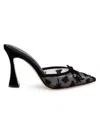 L'agence Women's Prasad 100mm Mesh Mules In Black