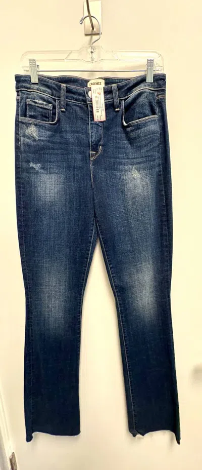 Pre-owned L'agence Women's Pre-loved The Micro Flare Denim Jean In Faded Blue In Multi